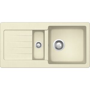Einbauspüle 'Fleur' Quarzkomposit beige 860 x 435 mm