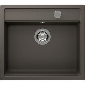 Einbauspüle 'Romi' Quarzkomposit grau 570 x 510 mm