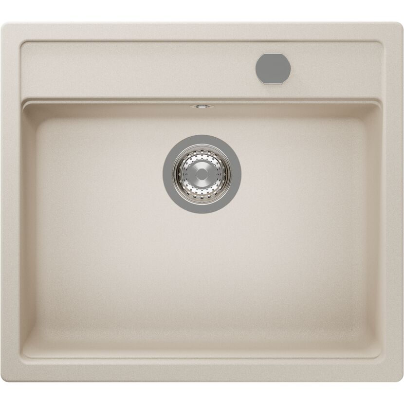 Einbauspüle 'Romi' Quarzkomposit beige 570 x 510 mm