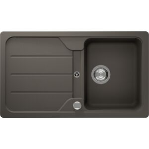 Einbauspüle 'Sofia' Quarzkomposit grau 860 x 500 mm