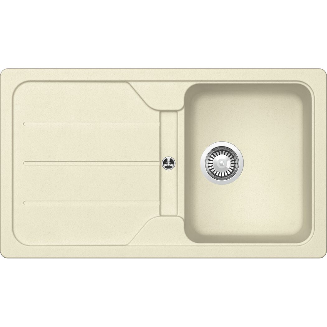 Einbauspüle 'Sofia' Quarzkomposit beige 860 x 500 mm