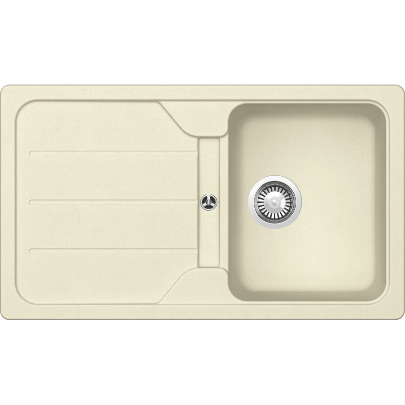 Einbauspüle 'Sofia' Quarzkomposit beige 860 x 500 mm