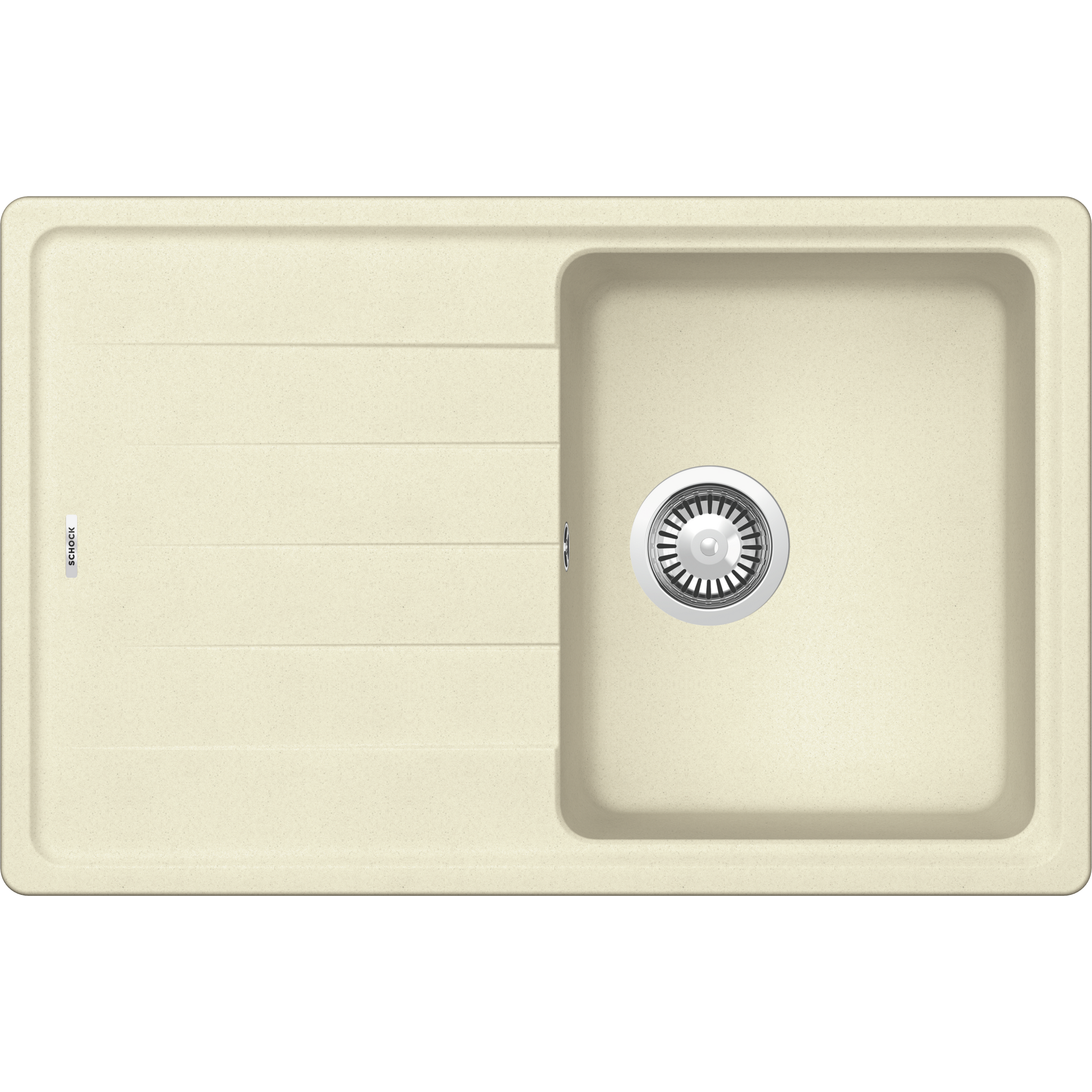 Einbauspüle 'Sofia' Quarzkomposit beige 780 x 500 mm