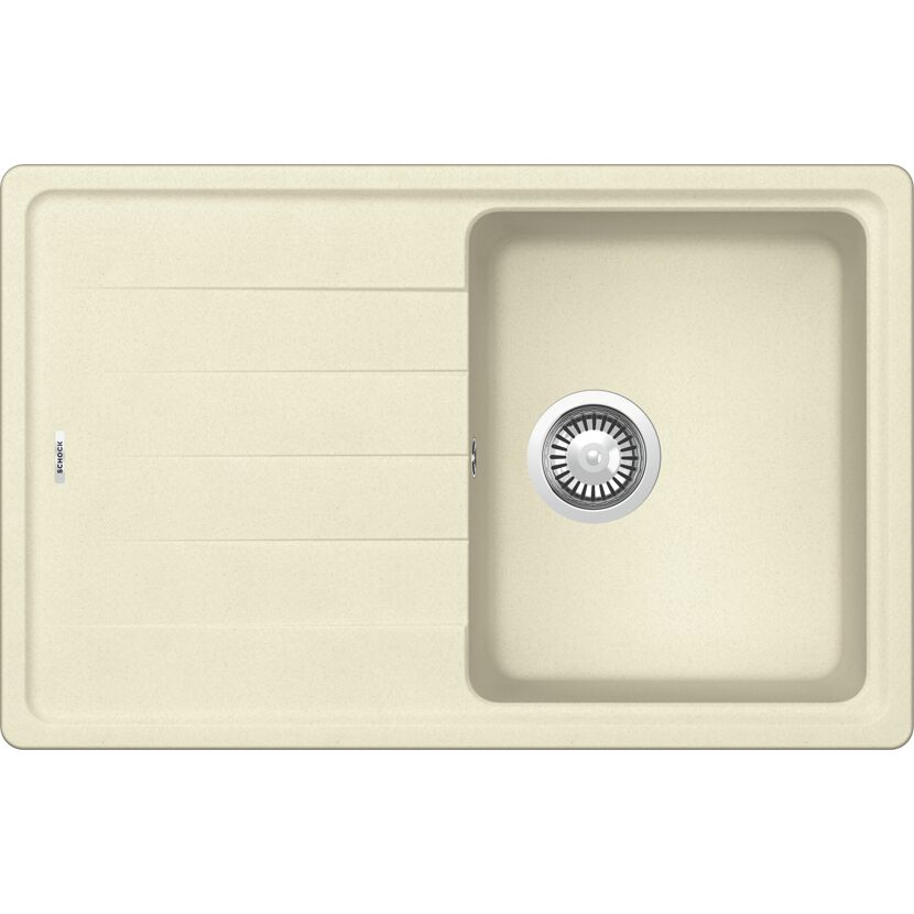 Einbauspüle 'Sofia' Quarzkomposit beige 780 x 500 mm