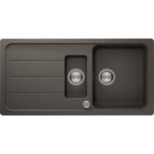 Einbauspüle 'Sofia' Quarzkomposit grau 1000 x 500 mm