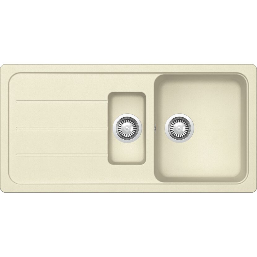Einbauspüle 'Sofia' Quarzkomposit beige 1000 x 500 mm