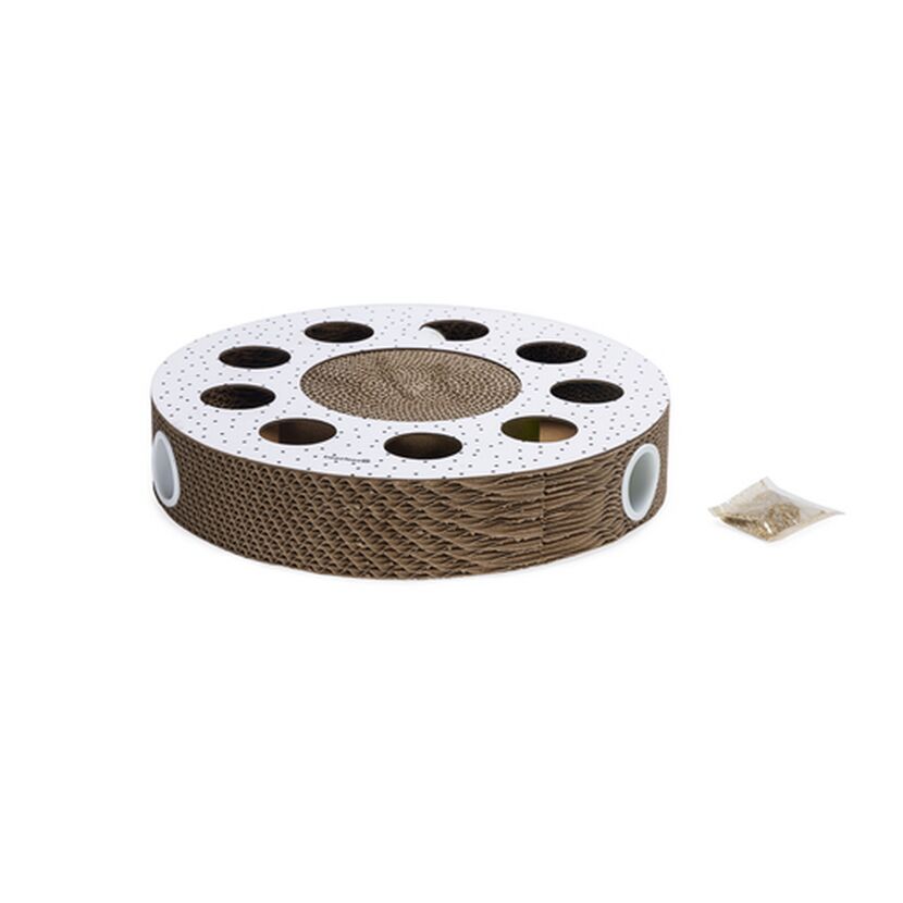 Katzen-Kratzspielzeug 'Hide' mit Spielball Ø 35 x 7 cm