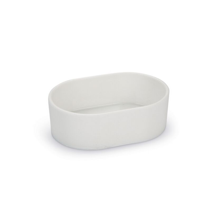 Ovaler Futternapf weiss 11 x 7,5 x 3,5 cm