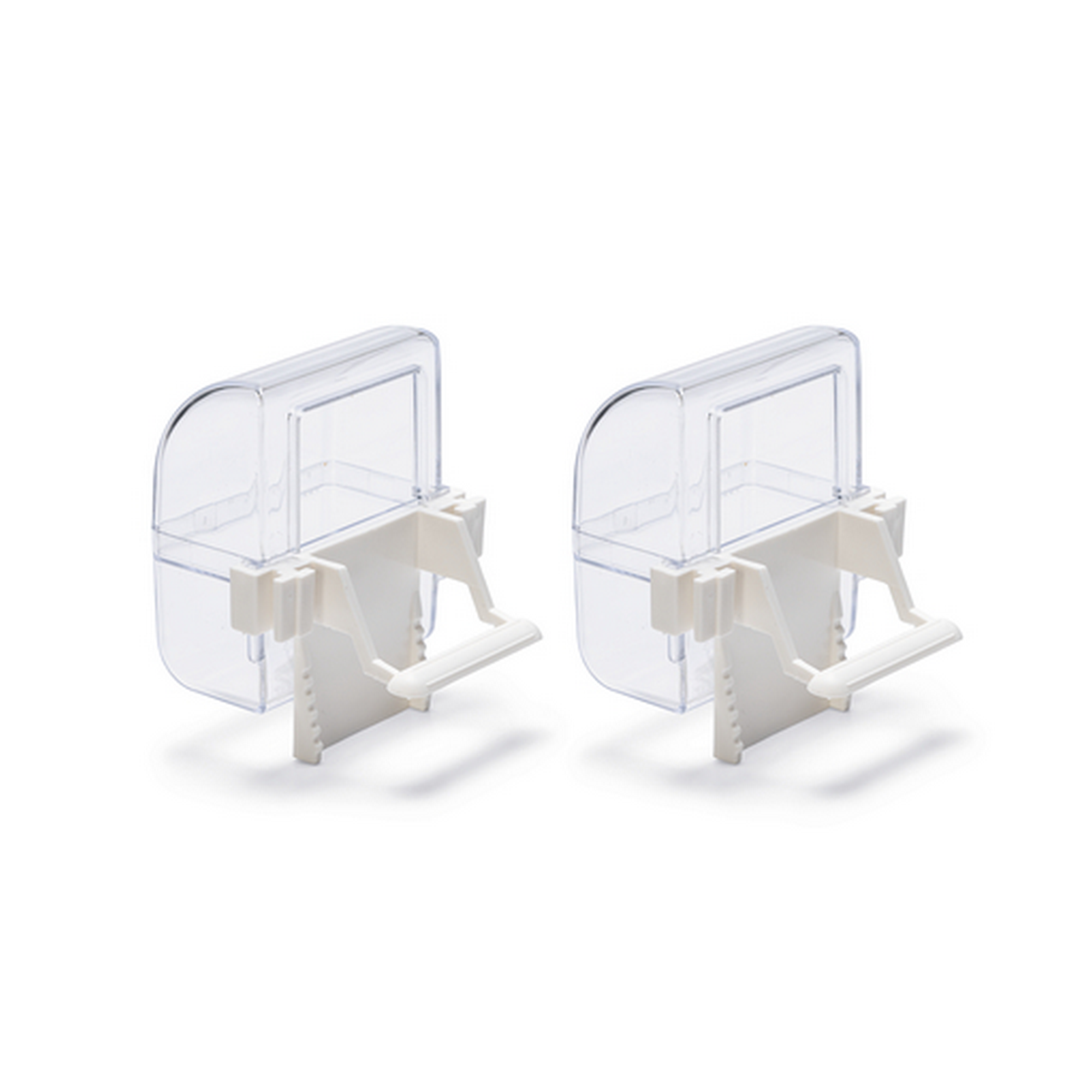 Futter- und Wasserspender weiss 2er Set