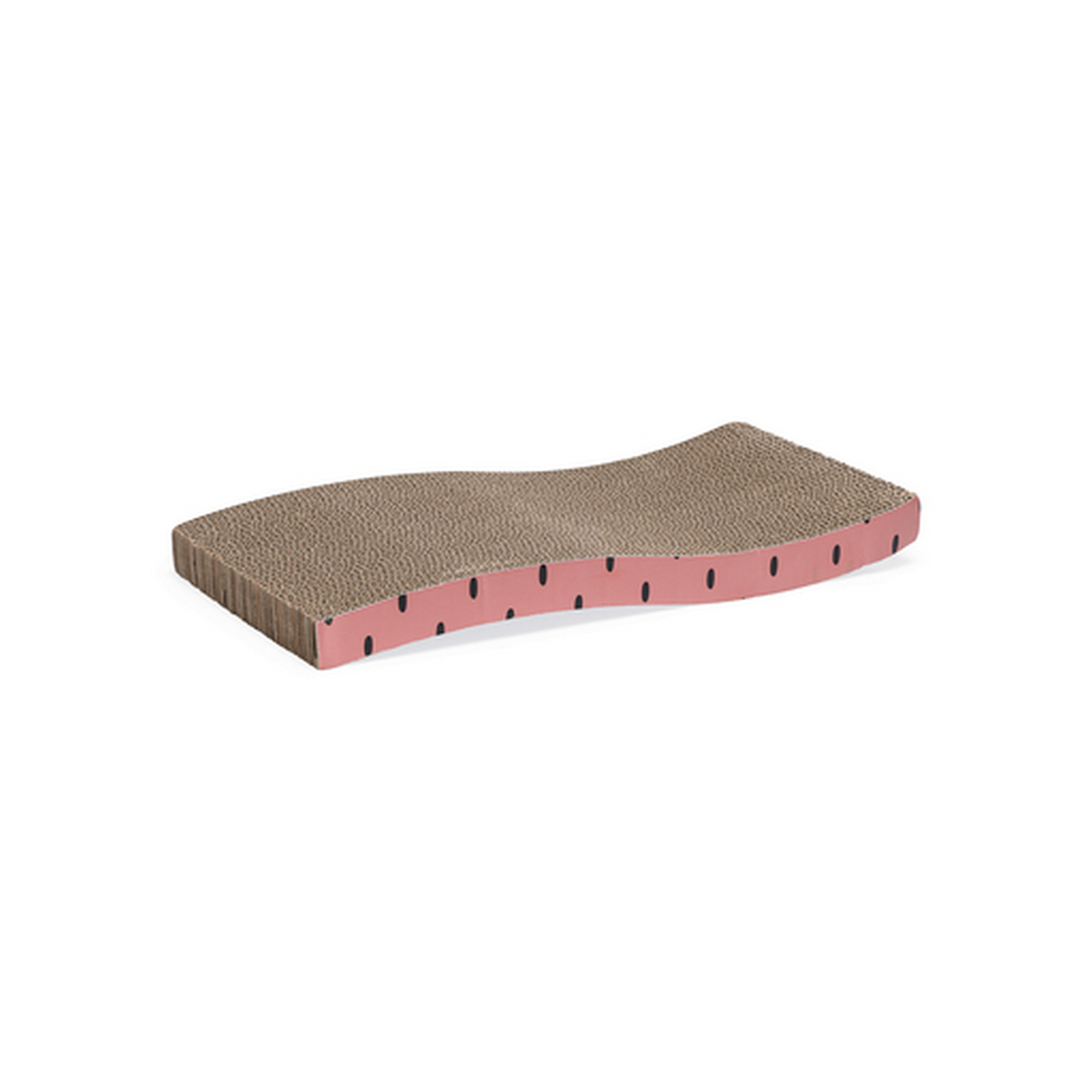 Katzen-Kratzbrett 'Dots' rosa mit Katzenminze 46, 5x 25,4 x 5,5 cm