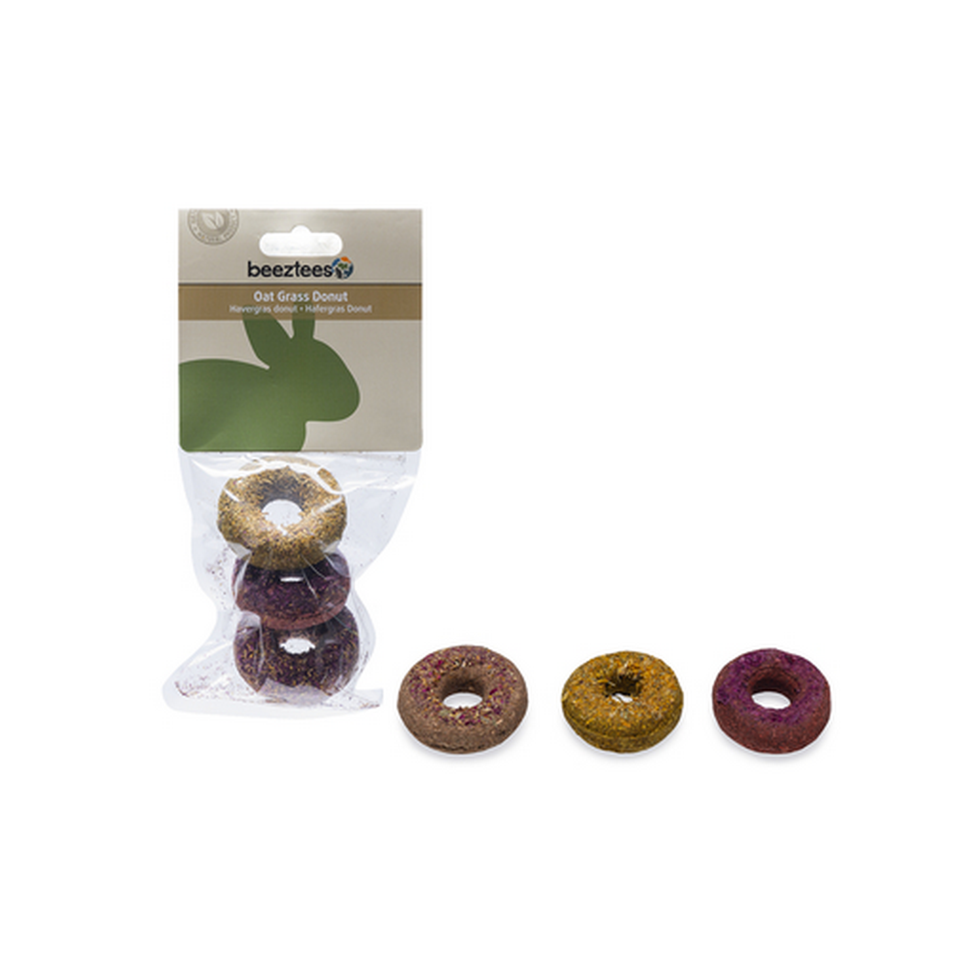Nagersnack Hafergras-Donut 3 Stück