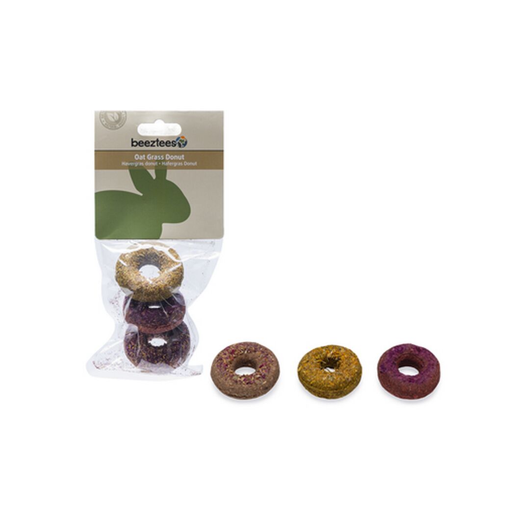 Nagersnack Hafergras-Donut 3 Stück