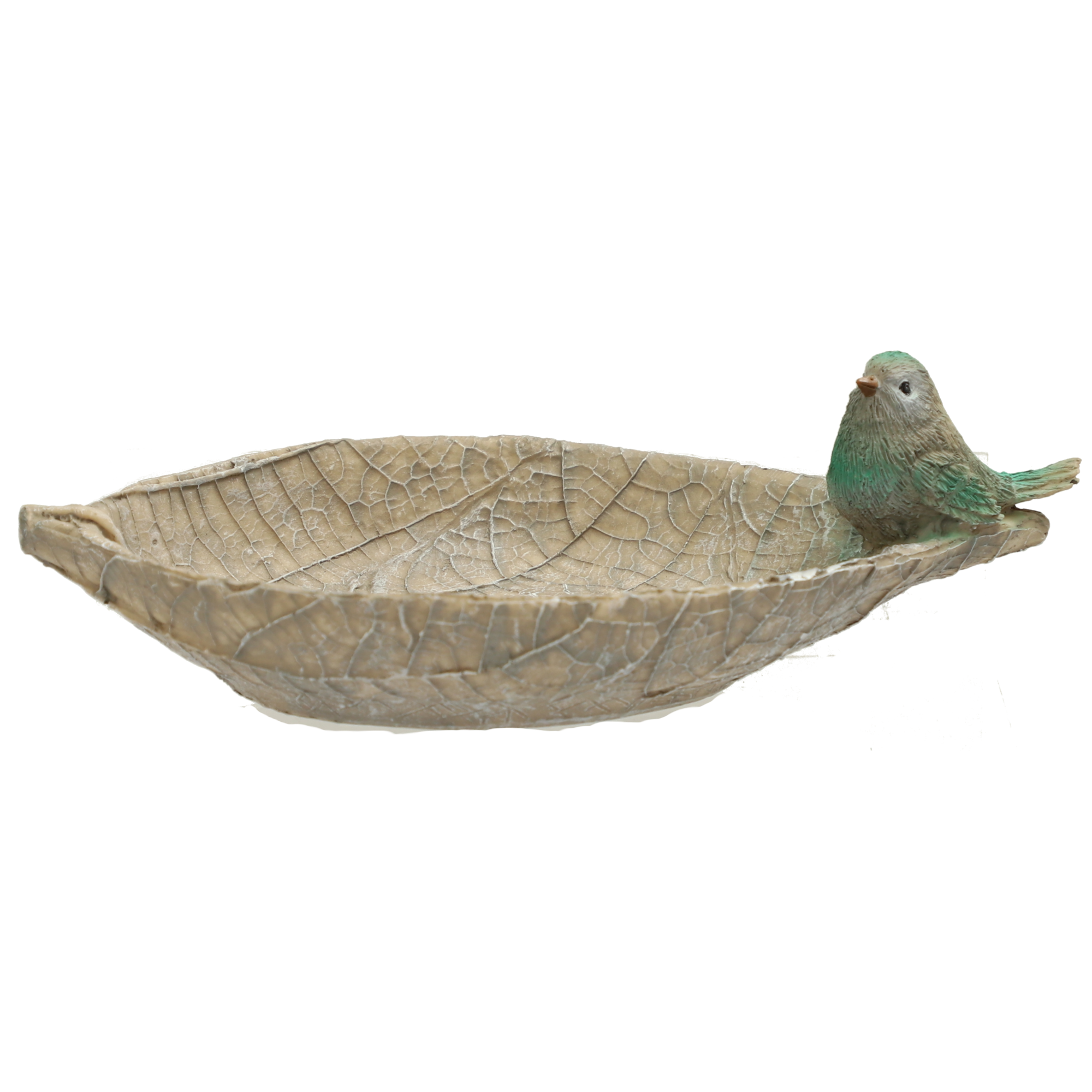 Vogelbad grau 12 cm Blatt