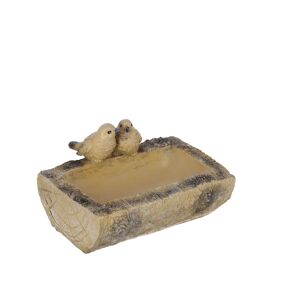 Vogelbad 17 cm braun