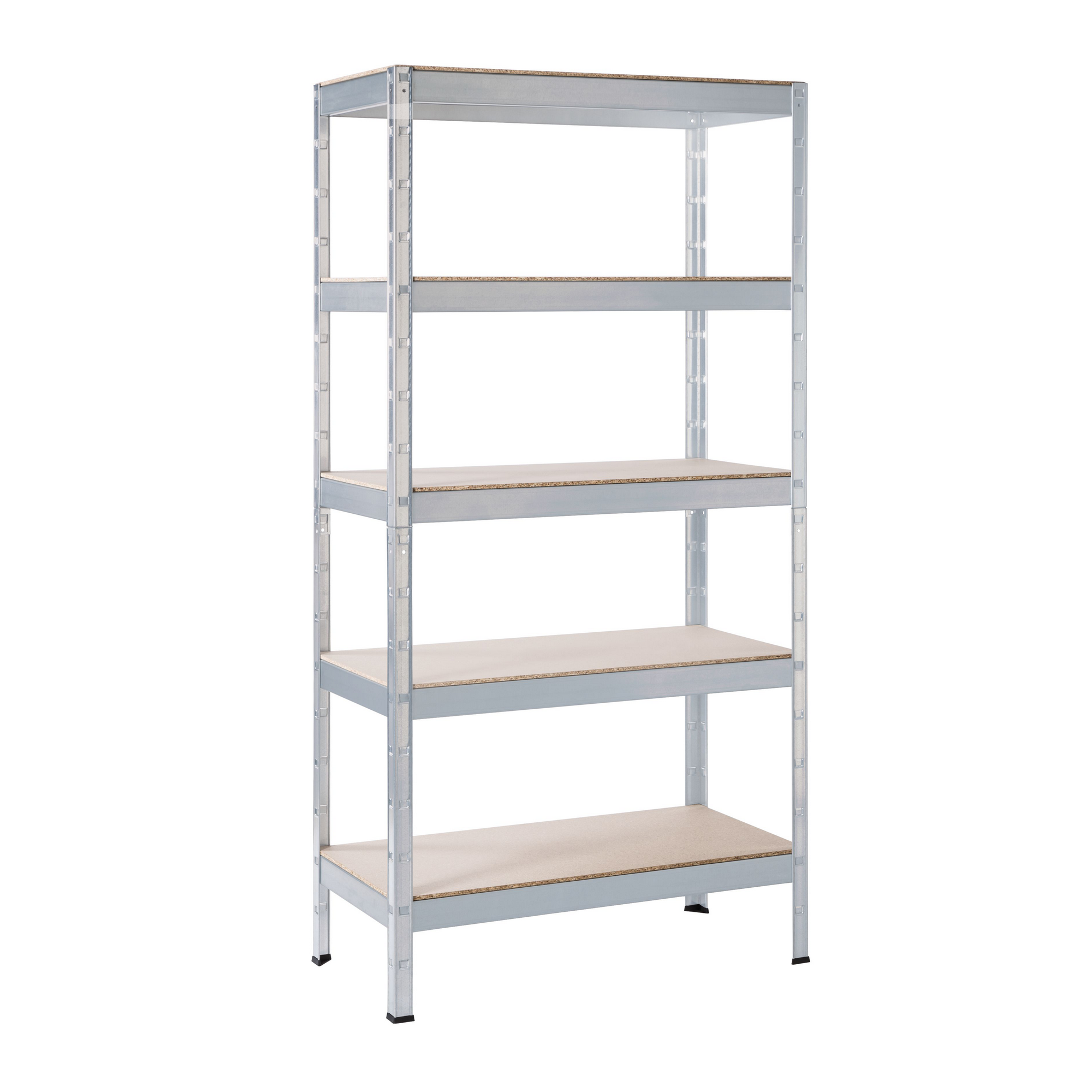 Schwerlast-Steckregal mit 5 Böden à 280 kg Traglast, verzinkt 180 x 90 x 45 cm