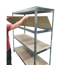 Schwerlast-Steckregal mit 4 Böden à 250 kg Traglast, verzinkt 180 x 160 x 60 cm