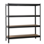 Schwerlastregal schwarz 180 x 160 x 60 cm, 4 Böden à 250 kg