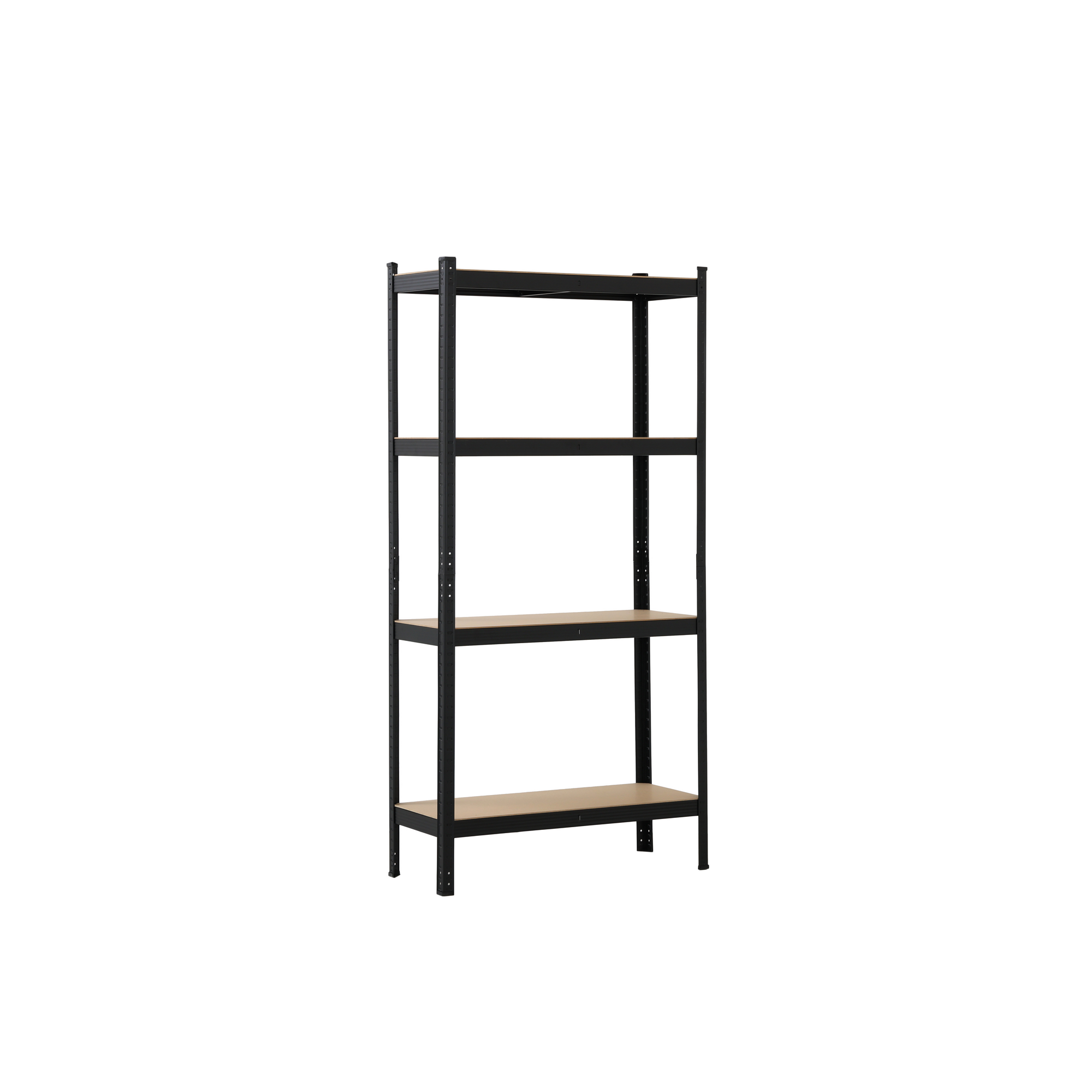 Schwerlast-Steckregal mit 4 Böden à 150 kg Traglast, schwarz 180 x 90 x 35 cm