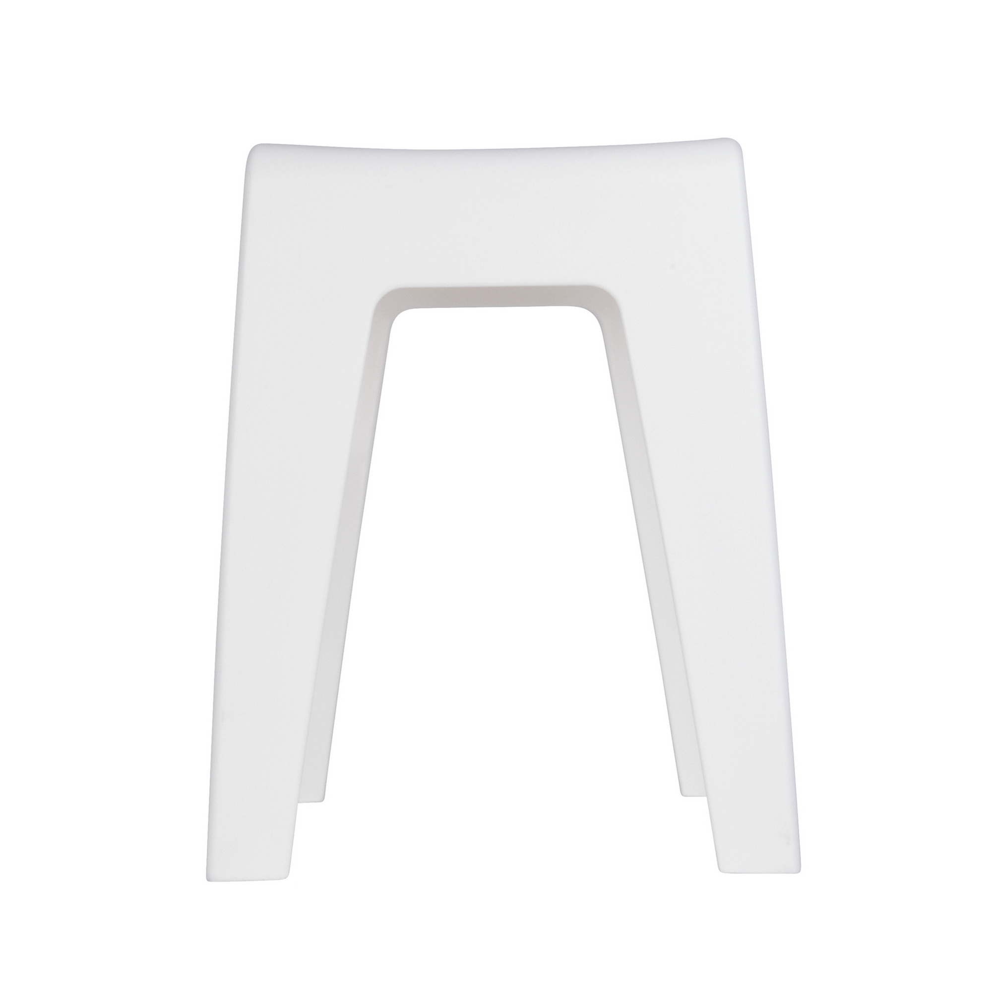 Badhocker 'Kumba' Kunststoff weiß 38 x 47 x 32 cm