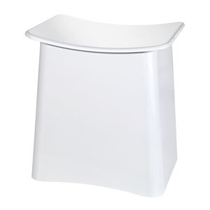 Badhocker mit Wäschesack 'Wing' weiß 45 x 48 x 33 cm