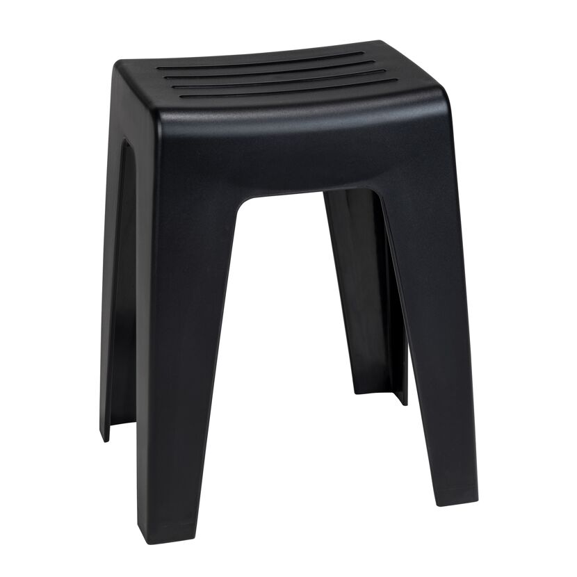 Badhocker 'Kumba' Kunststoff schwarz 38 x 47 x 32 cm