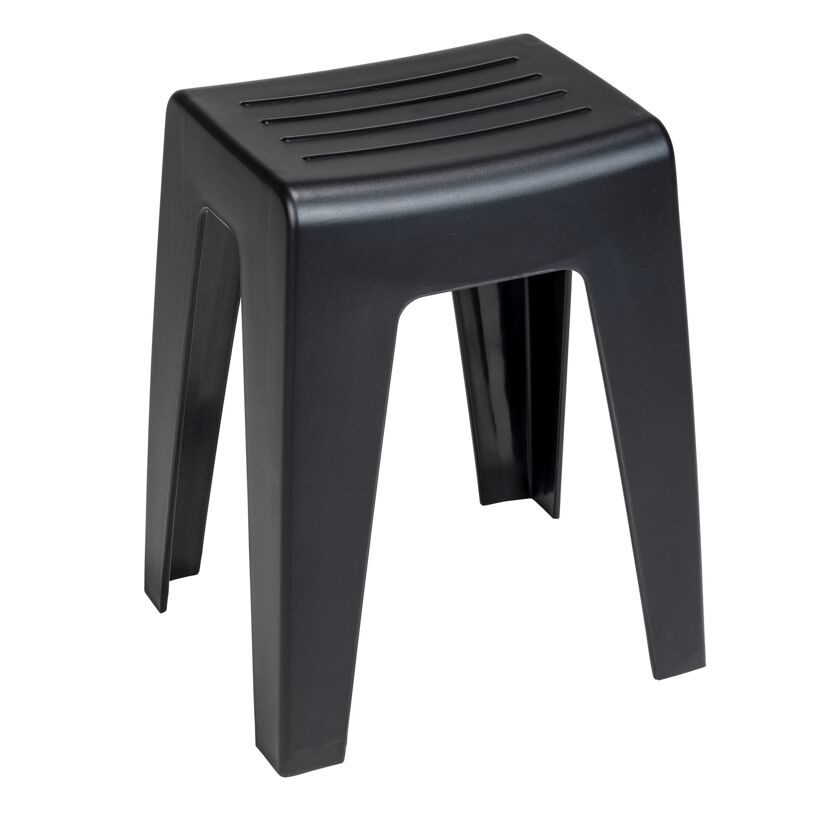 Badhocker 'Kumba' Kunststoff schwarz 38 x 47 x 32 cm