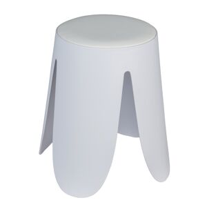 Badhocker 'Comiso' Kunststoff weiß matt Ø 44 x 46 cm