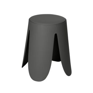 Badhocker 'Comiso' Kunststoff anthrazit matt Ø 44 x 46 cm