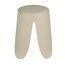 Badhocker 'Comiso' Kunststoff beige matt Ø 44 x 46 cm