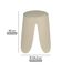 Badhocker 'Comiso' Kunststoff beige matt Ø 44 x 46 cm