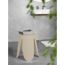 Badhocker 'Comiso' Kunststoff beige matt Ø 44 x 46 cm