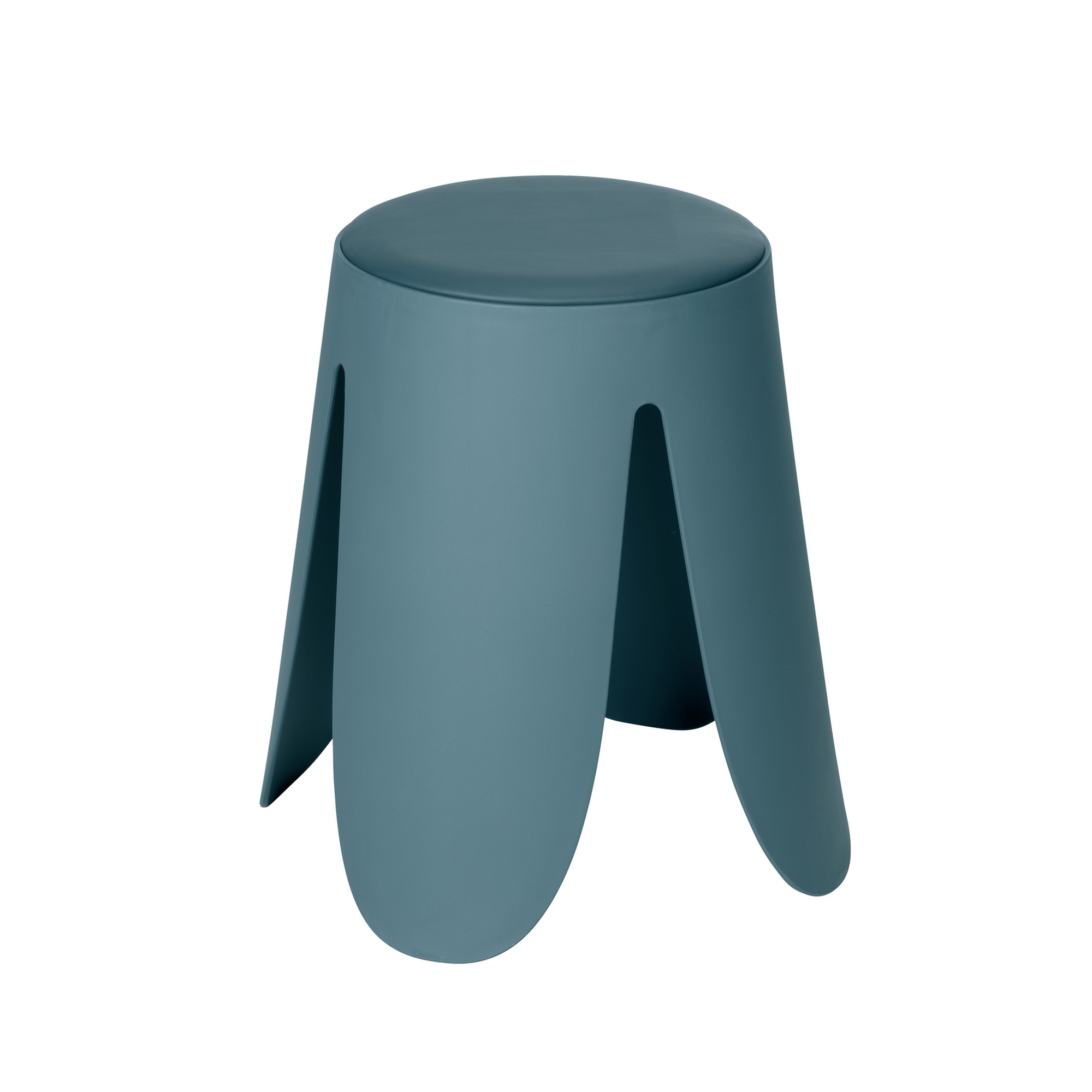 Badhocker 'Comiso' Kunststoff petrol matt Ø 44 x 46 cm