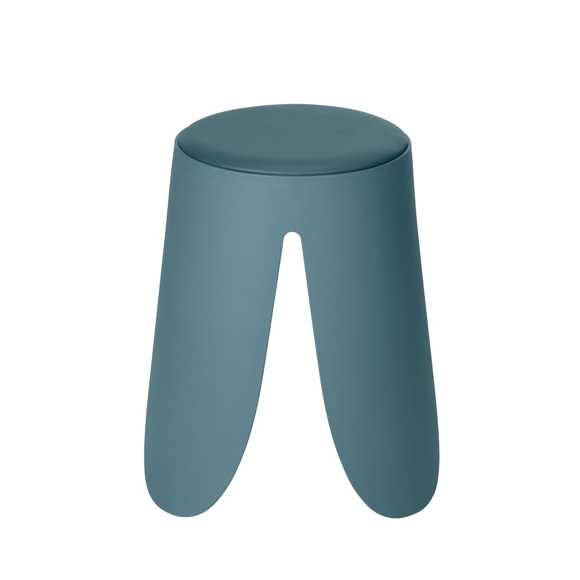 Badhocker 'Comiso' Kunststoff petrol matt Ø 44 x 46 cm