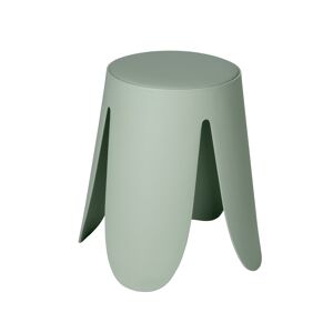 Badhocker 'Comiso' Kunststoff lindgrün matt Ø 44 x 46 cm