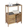 Badregal 'Fondi' Akazienholz braun 67,5 x 86 x 35,5 cm