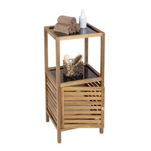 Badregal 'Fondi' Akazienholz braun 39,5 x 86 x 35,5 cm