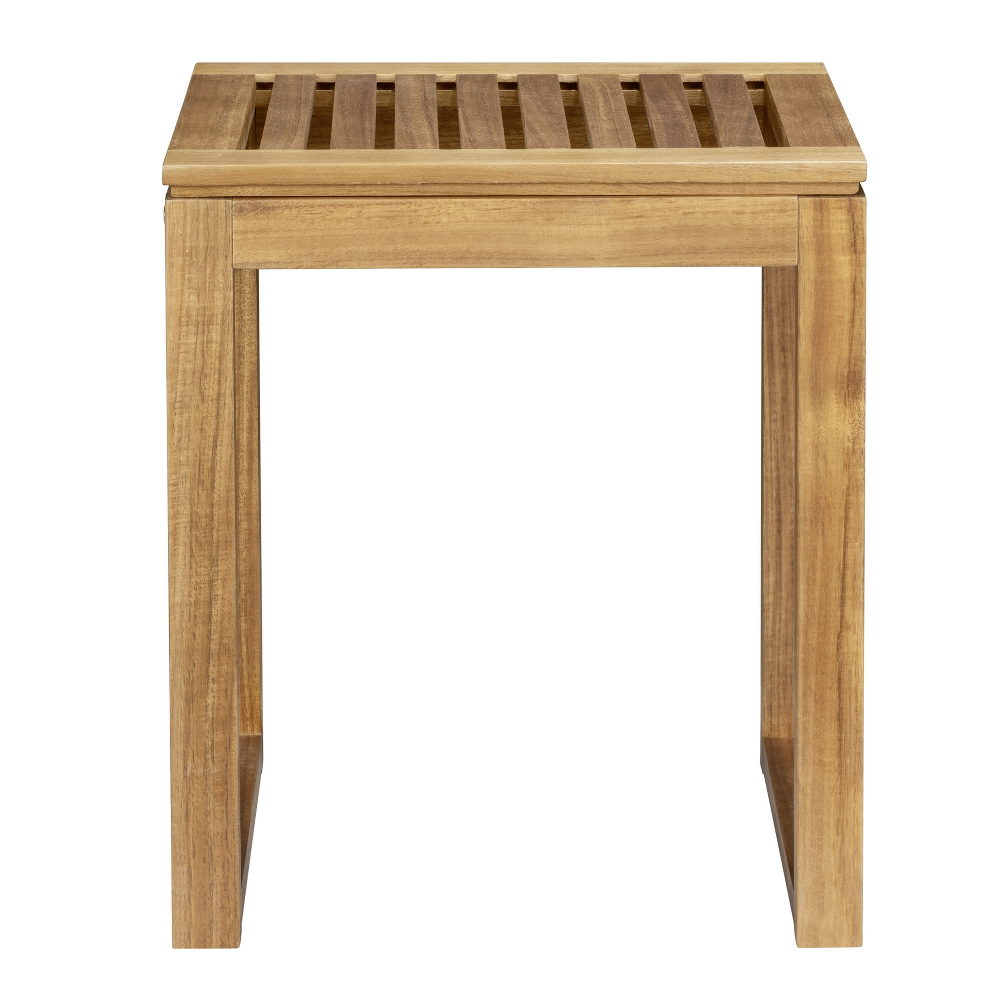 Badhocker 'Fondi' Akazienholz braun 40 x 46 x 30 cm