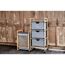 Rollwagen 'Bahari' Polyester braun, grau 44 x 96 x 34 cm