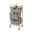Rollwagen 'Bahari' Polyester braun, grau 44 x 96 x 34 cm