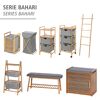 Regal 'Bahari' Polyester braun, grau 44 x 91 x 34 cm