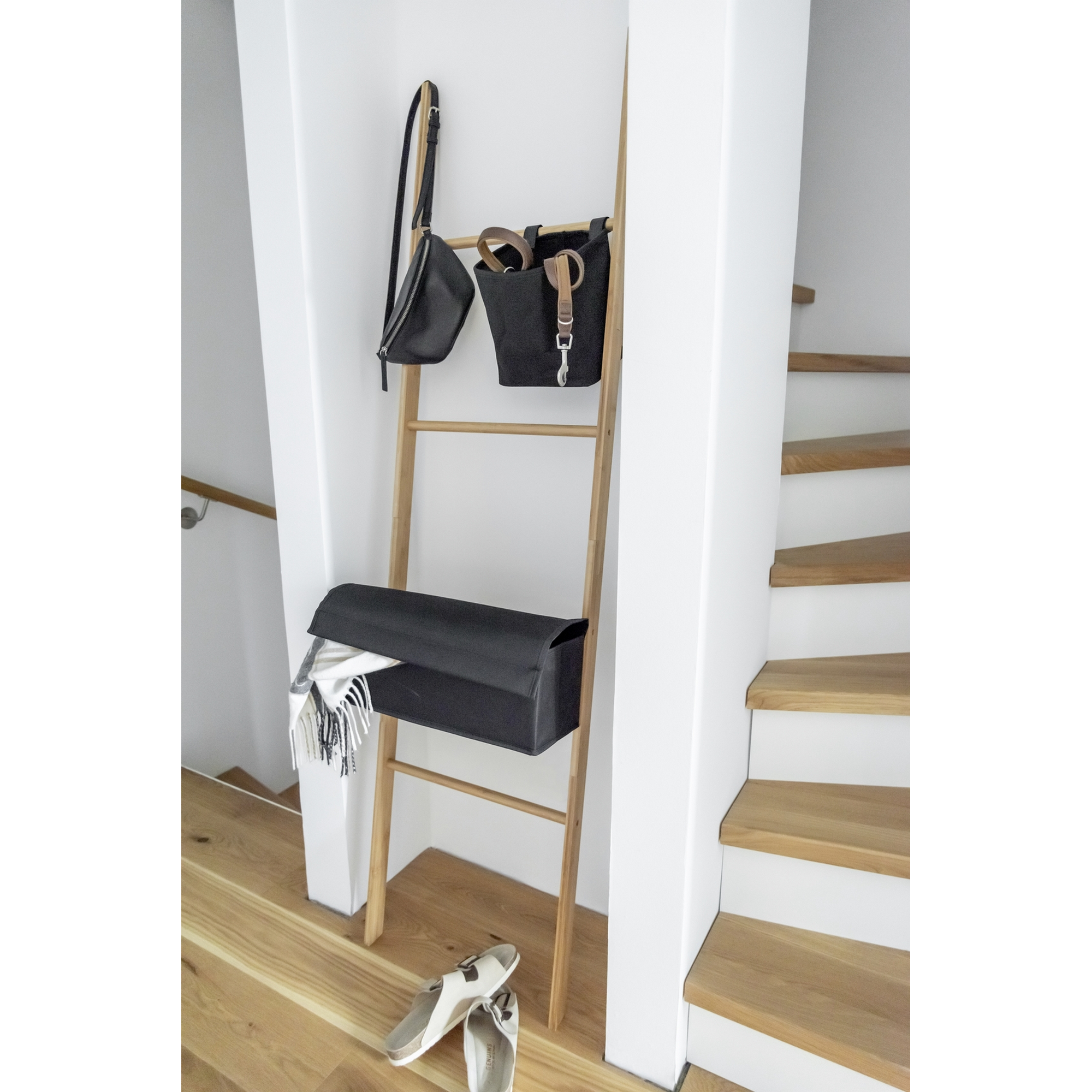 Handtuchleiter 'Ecori' Polyester braun 44 x 170 x 4 cm