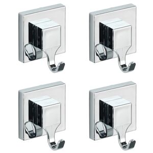 Handtuchhaken-Set chromfarben 4-teilig