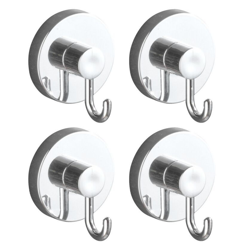 Handtuchhaken-Set chromfarben 4-teilig
