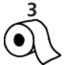 Ersatzrollenhalter 'Detroit' edelstahlfarben 13,5 x 36 x 14 cm