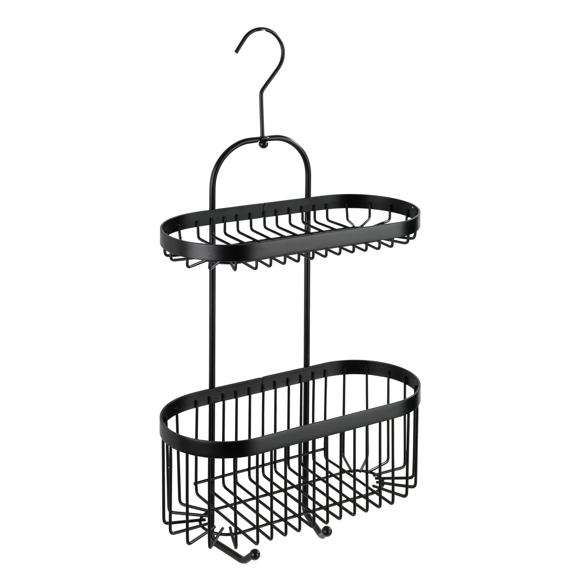 Duschregal 'Classic Plus' Stahl schwarz 26,5 x 47 x 12,5 cm