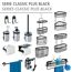Duschregal 'Classic Plus' Stahl schwarz 26,5 x 47 x 12,5 cm