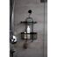Duschregal 'Classic Plus' Stahl schwarz 26,5 x 47 x 12,5 cm
