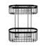 Wandregal 'Classic Plus' Stahl schwarz 26,5 x 33 x 14,5 cm
