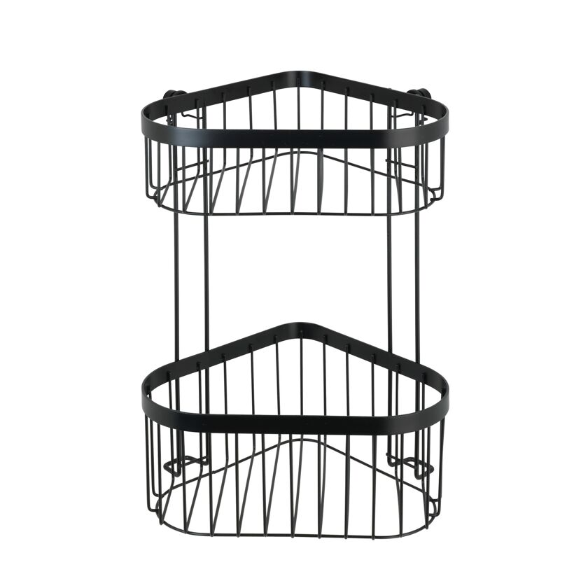Eckregal 'Classic Plus' Stahl schwarz 23,5 x 33 x 18,5 cm