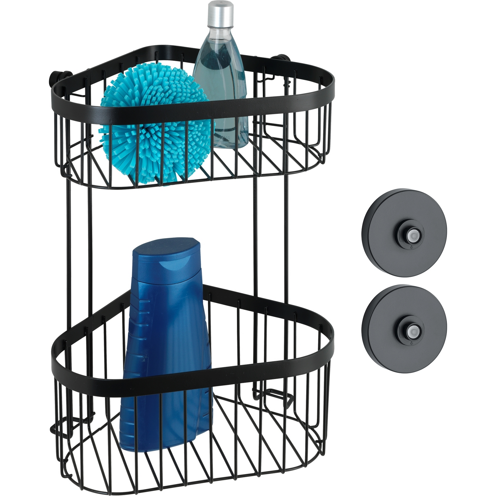 Eckregal 'Classic Plus' Stahl schwarz 23,5 x 33 x 18,5 cm